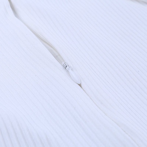 Lucky Label Make a Wish White Ribbed Jumpsuit - Picture 9 of 14